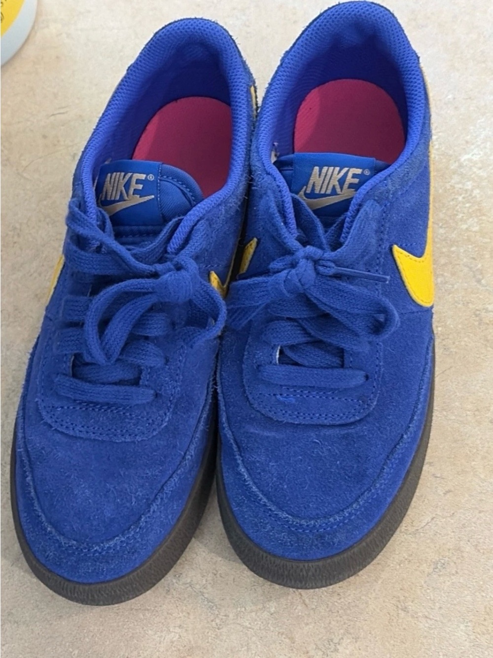 Nike big kids kill shot 2 HARD TO FIND!! Racer Blue & University Gold |Sz: 4.5Y| - Picture 8 of 9